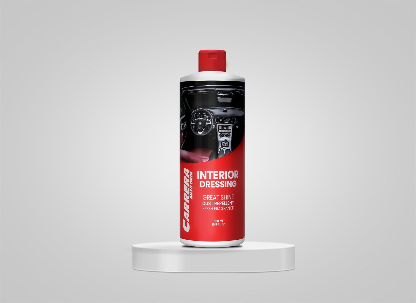 Carrera Interior Dressing is a professional-grade car interior protectant